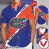 Personalized Florida Gators Logo Go Gators Blue Orange Hawaiian Shirt And Short, Unique Gifts For Friends - Vesles2014S 1