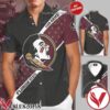 Personalized Florida State Seminoles Big Logo Gray Hawaiian Shirt And Short, Unique Gifts For Friends - Vesles2014S 1