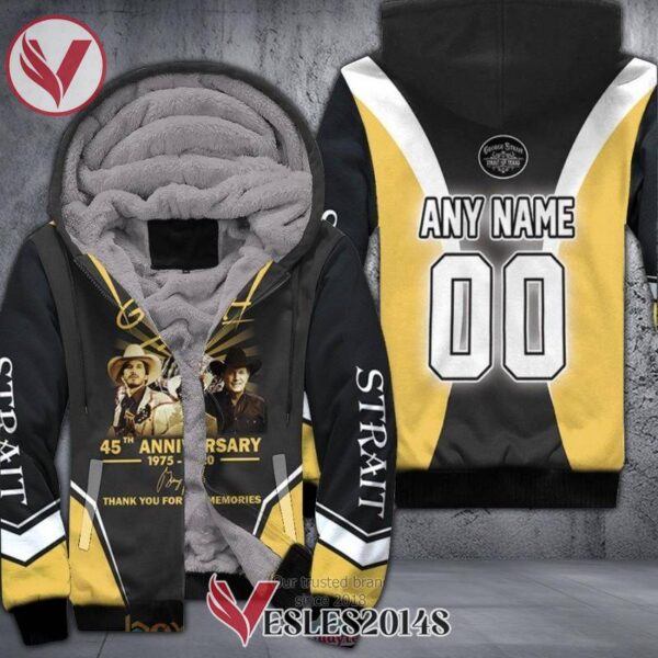 Personalized George Strait 45th Anniversary 1975 2020 Thank You For The Memories custom Fleece hoodie, Best Outfit For Fans Sport - Vesles2014S 1