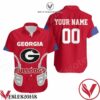Personalized Georgia Bulldogs Ncaa Red Hawaiian Shirt, Unique Gifts For Friends - Vesles2014S 1