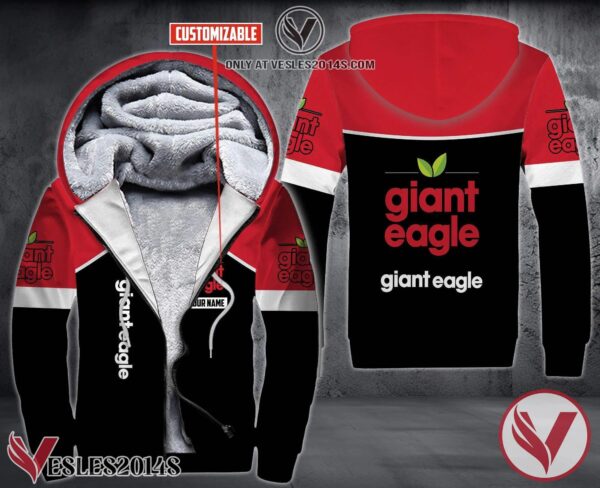 Personalized Giant Eagle Uniform CustomFleece Hoodie, Unique Gifts For Employee - Vesles2014S 1