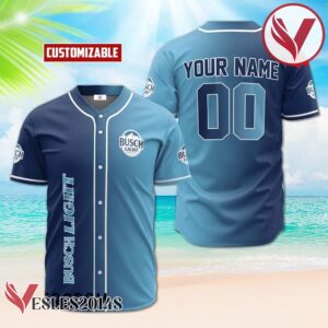 Personalized Gradient Busch Light Baseball Jersey, Perfect Gifts For Fans - Vesles2014S