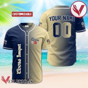 Personalized Gradient Coors Banquet Baseball Jersey, Perfect Gifts For Fans - Vesles2014S