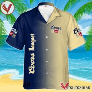 Personalized Gradient Coors Banquet Hawaiian Shirt, Best Summer Gifts For Fans - Vesles2014S 1