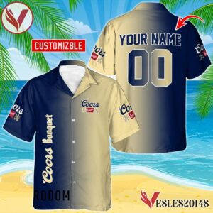 Personalized Gradient Coors Banquet Hawaiian Shirt, Best Summer Gifts For Fans - Vesles2014S