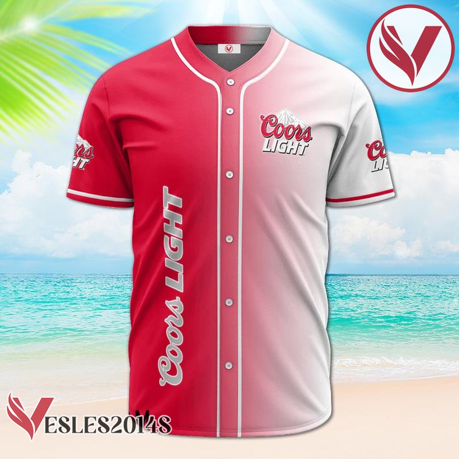Personalized Gradient Coors Light Baseball Jersey, Perfect Gifts For Fans - Vesles2014S 2