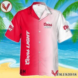 Personalized Gradient Coors Light Hawaiian Shirt, Best Summer Gifts For Fans - Vesles2014S 1