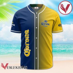 Personalized Gradient Corona Extra Baseball Jersey, Perfect Gifts For Fans - Vesles2014S 2