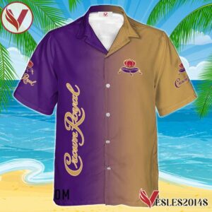Personalized Gradient Crown Royal Hawaiian Shirt, Best Summer Gifts For Fans - Vesles2014S 1