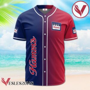 Personalized Gradient Hamm's Beer Baseball Jersey, Perfect Gifts For Fans - Vesles2014S 2