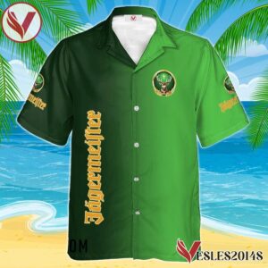 Personalized Gradient Jagermeister Hawaiian Shirt, Best Summer Gifts For Fans - Vesles2014S 1