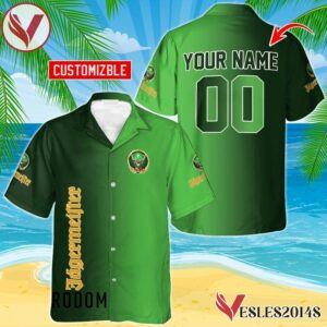 Personalized Gradient Jagermeister Hawaiian Shirt, Best Summer Gifts For Fans - Vesles2014S