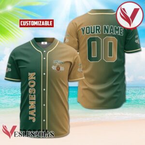 Personalized Gradient Jameson Baseball Jersey, Perfect Gifts For Fans - Vesles2014S