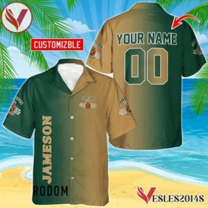 Personalized Gradient Jameson Hawaiian Shirt, Best Summer Gifts For Fans - Vesles2014S