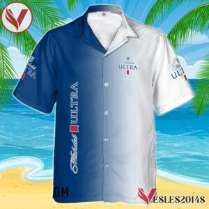 Personalized Gradient Michelob ULTRA Hawaiian Shirt, Best Summer Gifts For Fans - Vesles2014S 1