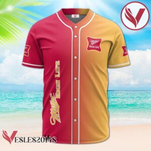 Personalized Gradient Miller High Life Baseball Jersey, Perfect Gifts For Fans - Vesles2014S 2