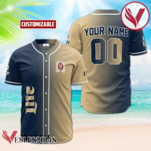 Personalized Gradient Miller Lite Baseball Jersey, Perfect Gifts For Fans - Vesles2014S