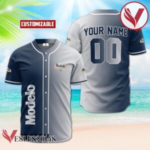 Personalized Gradient Modelo Negra Baseball Jersey, Perfect Gifts For Fans - Vesles2014S