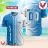 Personalized Gradient Natural Light Baseball Jersey, Perfect Gifts For Fans - Vesles2014S