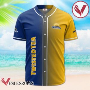 Personalized Gradient Twisted Tea Baseball Jersey, Perfect Gifts For Fans - Vesles2014S 2