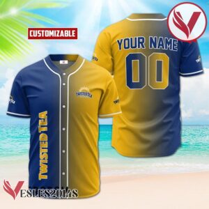 Personalized Gradient Twisted Tea Baseball Jersey, Perfect Gifts For Fans - Vesles2014S