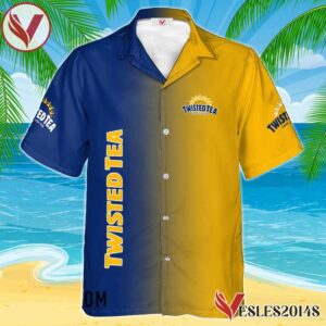 Personalized Gradient Twisted Tea Hawaiian Shirt, Best Summer Gifts For Fans - Vesles2014S 1