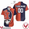 Personalized Grateful Dead Skull Illinois Fighting Illini Hawaiian Shirt, Unique Gifts For Friends - Vesles2014S 1