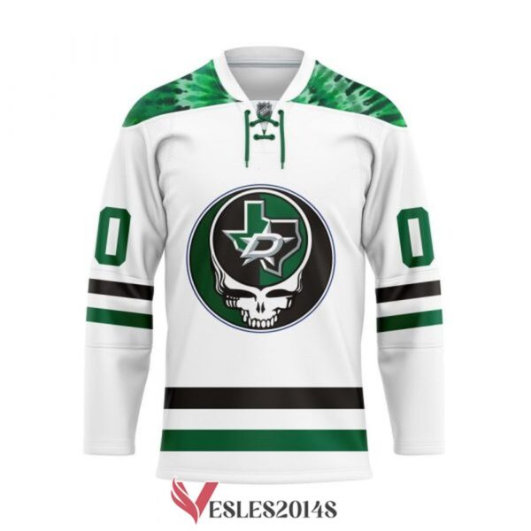 Personalized Grateful Dead and Dallas Stars hockey jersey, Trending Gifts For Fans - Vesles2014s