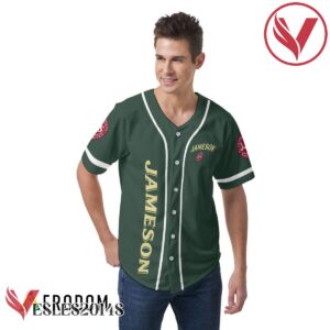 Personalized Green Jameson Whiskey Baseball Jersey, Perfect Gifts For Fans - Vesles2014S 2