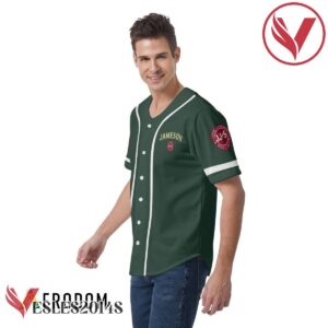 Personalized Green Jameson Whiskey Baseball Jersey, Perfect Gifts For Fans - Vesles2014S 3