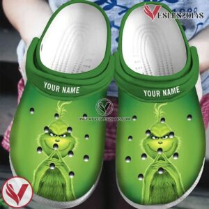Personalized Grinch Christmas Crocs Clogs Shoes Comfortable Crocband For Men Women, Unique Gift From  Vesles2014S