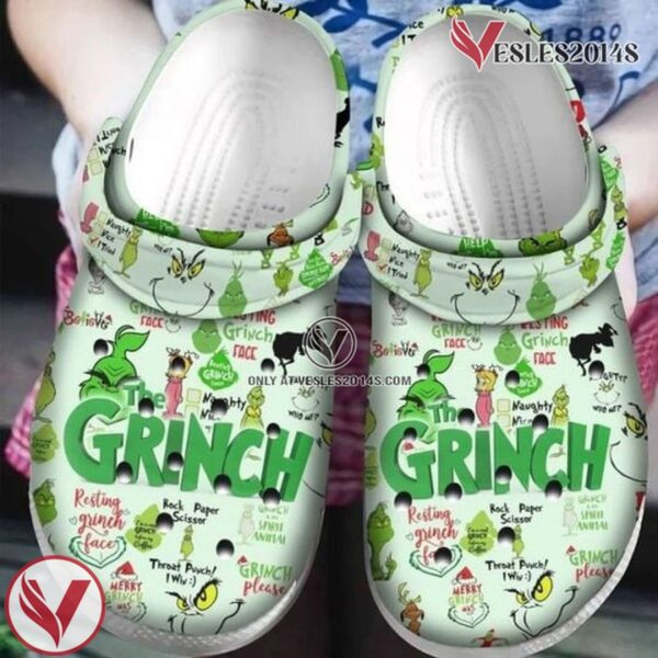 Personalized Grinch Christmas Stick Crocs Clogs Shoes Crocband Comfortable For Men Women, Unique Gift From  Vesles2014S