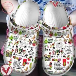 Personalized Grinch Christmas Stick Crocs Shoes Crocband Clogs Comfortable For Men Women, Unique Gift From  Vesles2014S
