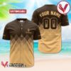 Personalized Guinness Beer Beige And Brown Halftone Baseball Jersey, Perfect Gifts For Fans - Vesles2014S