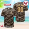 Personalized Guinness Beer Brown Camouflage Baseball Jersey, Perfect Gifts For Fans - Vesles2014S