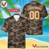 Personalized Guinness Beer Brown Camouflage Hawaiian Shirt, Best Summer Gifts For Fans - Vesles2014S