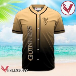 Personalized Guinness Beer Gradient Baseball Jersey, Perfect Gifts For Fans - Vesles2014S 2