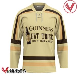 Personalized Guinness Beer Hat Trick Hockey Jersey - Vesles2014S 1