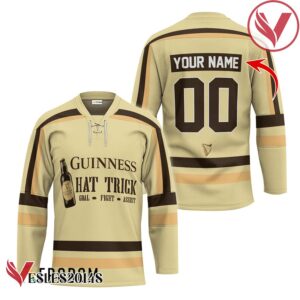 Personalized Guinness Beer Hat Trick Hockey Jersey - Vesles2014S