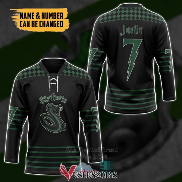 Personalized H.P Hogwart Slytherin Hockey Jersey, Trending Gifts For Fans - Vesles2014s 2