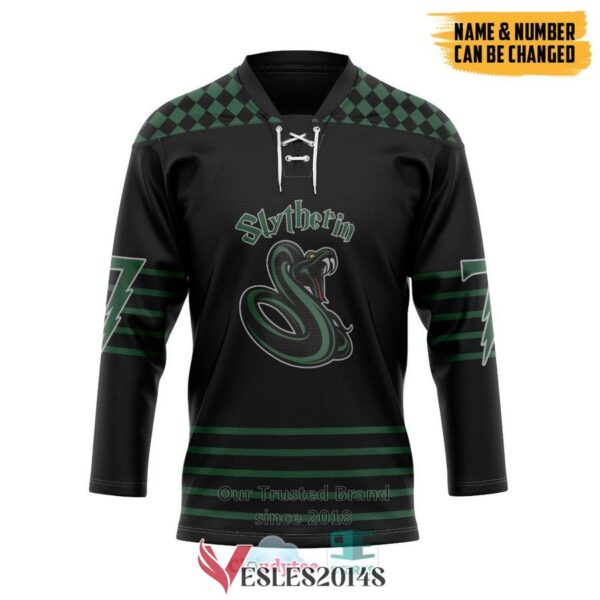 Personalized H.P Hogwart Slytherin Hockey Jersey, Trending Gifts For Fans - Vesles2014s
