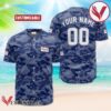 Personalized Hamm's Beer Blue Camouflage Baseball Jersey, Perfect Gifts For Fans - Vesles2014S