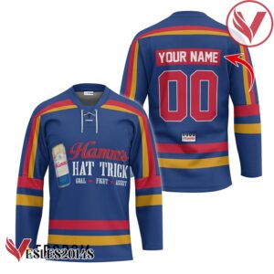 Personalized Hamm's Beer Hat Trick Hockey Jersey - Vesles2014S