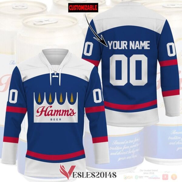 Personalized Hamm's Beer Hockey Jersey, Trending Gifts For Fans - Vesles2014s