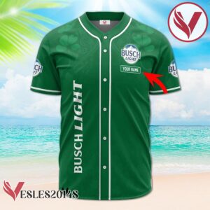 Personalized Happy St. Patrick's Day From Busch Light Baseball Jersey, Perfect Gifts For Fans - Vesles2014S 2