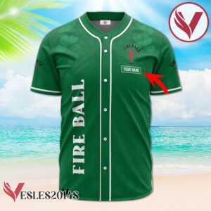 Personalized Happy St. Patrick's Day From Fireball Whiskey Baseball Jersey, Perfect Gifts For Fans - Vesles2014S 2