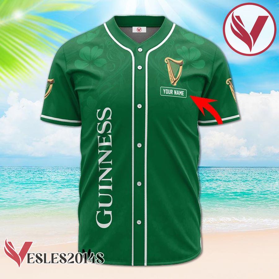 Personalized Happy St. Patrick's Day From Guinness Beer Baseball Jersey, Perfect Gifts For Fans - Vesles2014S 2