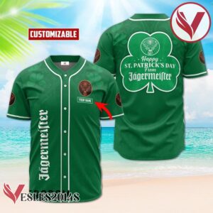 Personalized Happy St. Patrick's Day From Jagermeister Baseball Jersey, Perfect Gifts For Fans - Vesles2014S