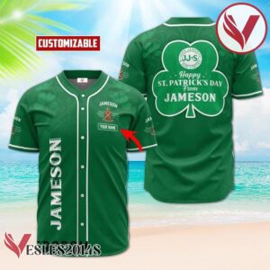 Personalized Happy St. Patrick's Day From Jameson Baseball Jersey, Perfect Gifts For Fans - Vesles2014S