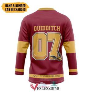 Personalized Harry Potter Gryffindor House Hockey Jersey, Trending Gifts For Fans - Vesles2014s 1